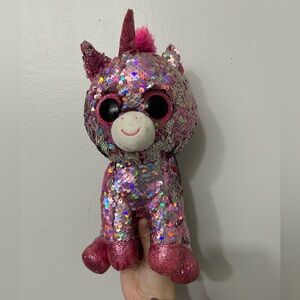Ty Sparkle the Unicorn. Flippable Sequins. Size Medium.
